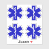 Sticker Star of Life (EMT) (Feuille)