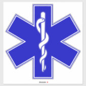 Sticker Star of Life (EMT) (Feuille)