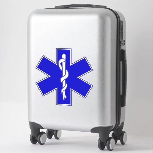 Sticker Star of Life (EMT) (Sur valise)
