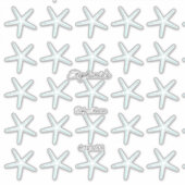 Sticker Starfish Motif Baby shower garçon fille 2023 migno (Devant)