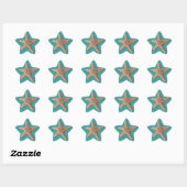 Sticker Starfish - Turquoise (Feuille)