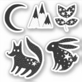 Sticker Stars & Constellations Wolf Rabbit Collection (Devant)