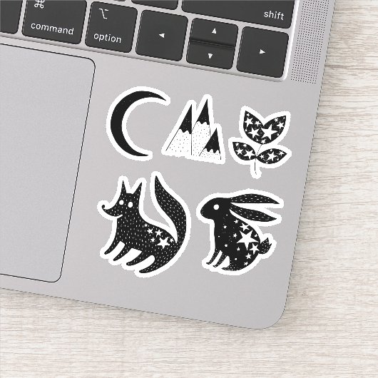 Sticker Stars & Constellations Wolf Rabbit Collection (Détail)