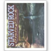 STICKER STARVVÉ ROCK STATE PARK - OGLESBY - ILLINOIS US (Devant)