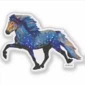 Sticker Stary Night Charismatic Tolting cheval islandais (Devant)