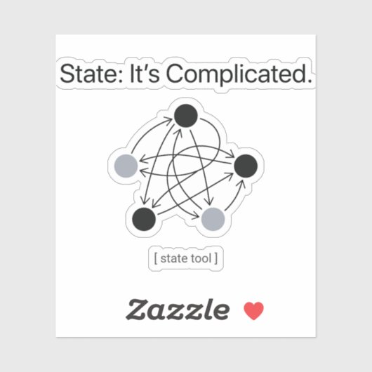 Sticker State Its Complicated Programmer Humor (Feuille)