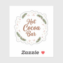 Station de Bar à Cacao Chaud Noël Rustique