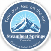 Sticker Station de ski de Colorado Springs (Recto)