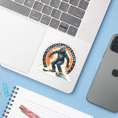 Sticker Station de ski de Salt Lake City Utah (Ordinateur portable avec iPhone)