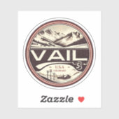 Sticker Station de ski de Vail : Colorado Ski & Snowboard (Feuille)