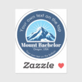 Sticker Station de ski du Mont Bachelor Oregon (Feuille)