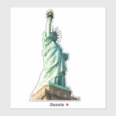 Sticker Statue de la liberté (Feuille)