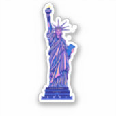 Sticker Statue de la Liberté-New York City-Point de repère (Recto)