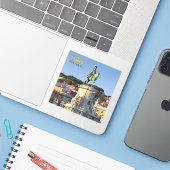 Sticker Statue équestre du roi José I, Lisbonne (Ordinateur portable avec iPhone)