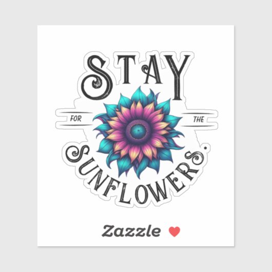 Sticker Stay for the Sunflowers (Feuille)