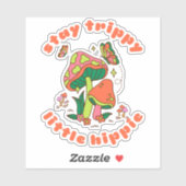 Sticker Stay Trippy Little Hippie (Feuille)