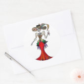 sticker Steampunk Catrina, Dia de los Muertos (Enveloppe)