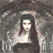 Sticker Steampunk Fallen Angel | Art sombre (Recto)