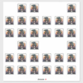 Sticker Steampunk Lady avec le top du maquillage dramatiqu (Feuille)