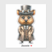 Sticker Steampunk Quokka (Feuille)