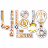 Sticker Steampunk victorien gothique (Devant)