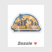 Sticker Steele Creek Alaska (Feuille)