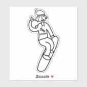 Sticker Steezy Boarder (Feuille)