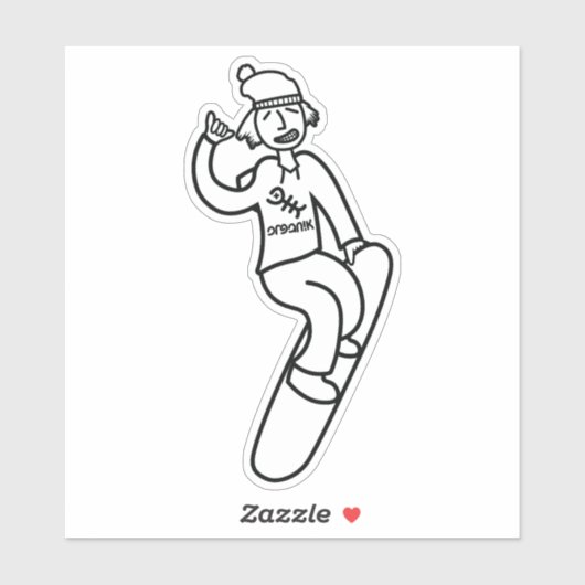 Sticker Steezy Boarder (Feuille)