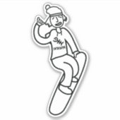 Sticker Steezy Boarder (Devant)