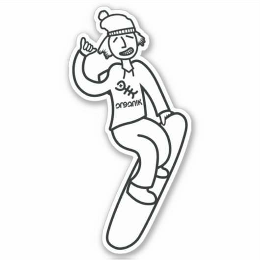 Sticker Steezy Boarder (Devant)
