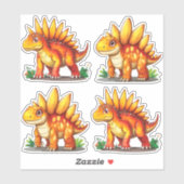 Sticker Stegosaurus Dinosaur (Feuille)