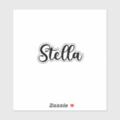 Sticker Stella Name - Calligraphie manuscrite (Feuille)