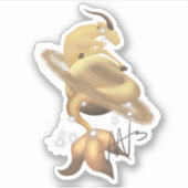 Sticker Stellar Capricorn Saturn Zodiac (Devant)