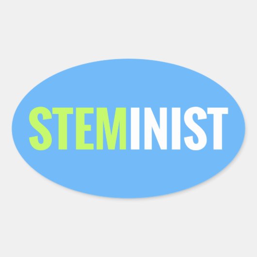 Sticker STEMinist - Oval (Devant)