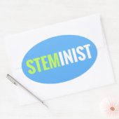 Sticker STEMinist - Oval (Enveloppe)