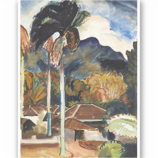 Sticker Sten - Java, peinture fine art (Devant)