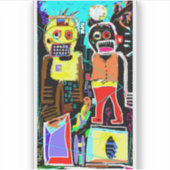 Sticker Step Brothers - Gras Abstrait Face Art (Devant)