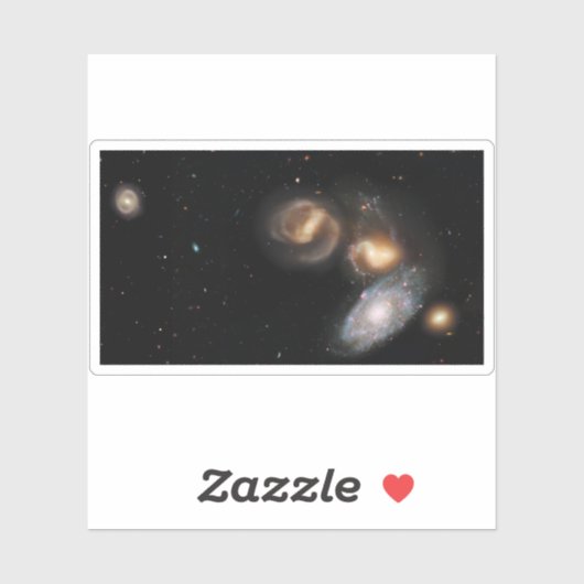 Sticker Stephan's Quintet Galaxies (Feuille)