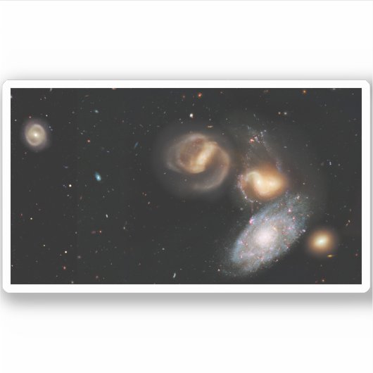 Sticker Stephan's Quintet Galaxies (Devant)