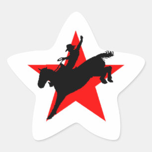 Sticker ster rodeo bronc paard ruiter Stationery