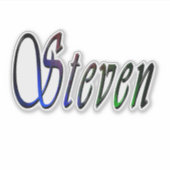 Sticker "Steven" Name The Colours Of Steven, (Devant)