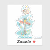 Sticker Steven Universe | Graphique de caractères perles (Feuille)