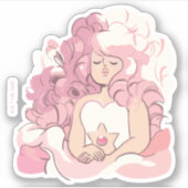 Sticker Steven Universe | Illustration de quartz Rose (Devant)