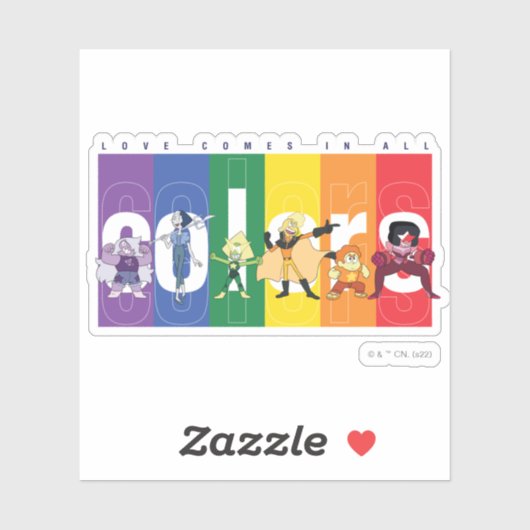 Sticker Steven Universe - L'Amour Arrive Dans Toutes Les C (Feuille)