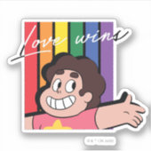 Sticker Steven Universe - L'amour gagne (Devant)