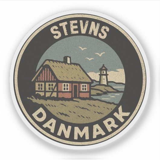 Sticker Stevns, Danemark  (Devant)