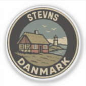Sticker Stevns, Danemark Danmark (Devant)