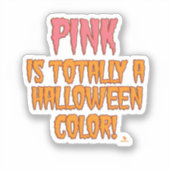 Sticker Stick Art Vinyl Pink Halloween Color Fun (Recto)