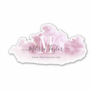 Sticker Stick Carré couleur rose et violet Ombre chic