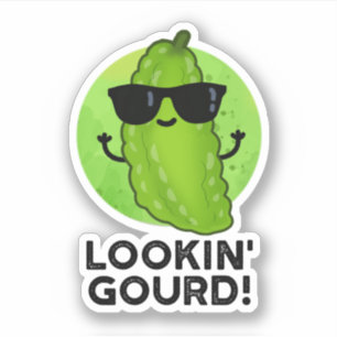 Sticker Stick Cool Veggie Pun à la recherche gourde
